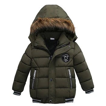 2-6 Years Autumn Winter Boys Jacket Warm Fur Collar Fashion Baby Girls Coat Hooded Zipper Outerwear Birthday Gift Kids Clothes - Sellinashop2-6 Years Autumn Winter Boys Jacket Warm Fur Collar Fashion Baby Girls Coat Hooded Zipper Outerwear Birthday Gift Kids Clothes