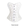 Plastic Boned Corset Sexy Lace Lingerie Women Hollow Out Corsages Black Tops Bustier Plus Size Belly Slimming Sheath S-6XL - Sellinashop