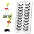 Eyelashes 3D Mink Lashes Fluffy Soft Wispy Natural Cross Eyelash Extension Reusable Lashes Mink False Eyelashes Makeup - Sellinashop