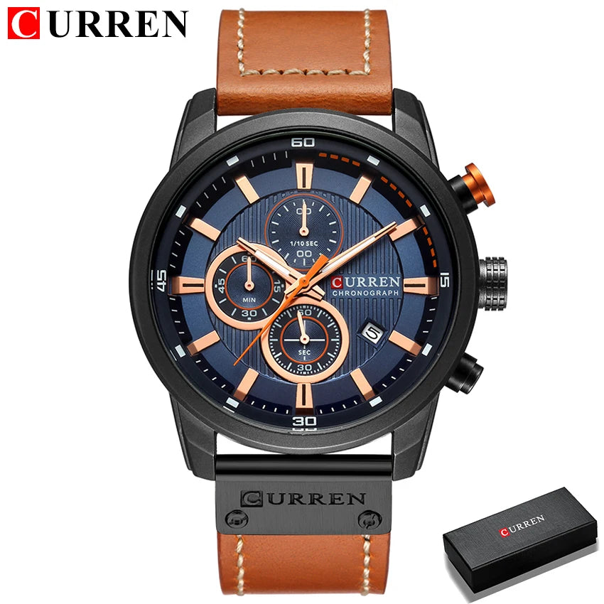 Top Brand Luxury Chronograph Quartz Watch Men Sports Watches Military Army Male Wrist Watch - Sellinashop