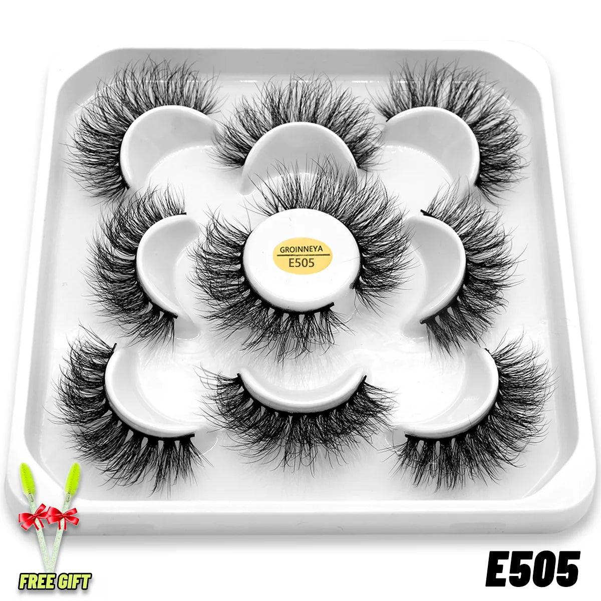 Eyelashes 3D Mink Lashes Fluffy Soft Wispy Natural Cross Eyelash Extension Reusable Lashes Mink False Eyelashes Makeup - Sellinashop