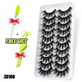 Eyelashes 3D Mink Lashes Fluffy Soft Wispy Natural Cross Eyelash Extension Reusable Lashes Mink False Eyelashes Makeup - Sellinashop