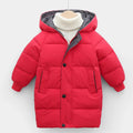 Kids Coats Baby Boys Jackets Fashion Warm Girls Hooded Snowsuit For 3-10Y Teen Children Thick Long Outerwear Kids Winter Clothes - Sellinashop