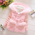 Plush Baby Jacket Thicken Warm Winter Jackets For Girls Sweater Coat Fashion Infant Hooded Outwear 1-4 Year Toddler Girl Clothes - Sellinashop