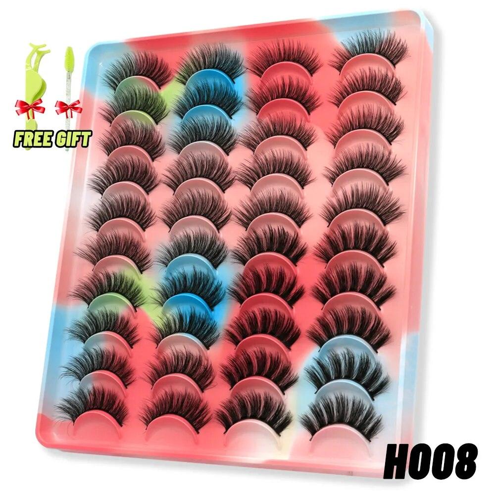 Eyelashes 3D Mink Lashes Fluffy Soft Wispy Natural Cross Eyelash Extension Reusable Lashes Mink False Eyelashes Makeup - Sellinashop