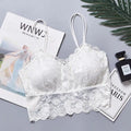 New Arrivals Women Push Up Wireless Sexy Lace Bra Crop Top Elastic Bralette Underwear Lingerie Full Cup - Sellinashop
