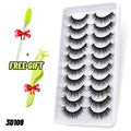 Eyelashes 3D Mink Lashes Fluffy Soft Wispy Natural Cross Eyelash Extension Reusable Lashes Mink False Eyelashes Makeup - Sellinashop