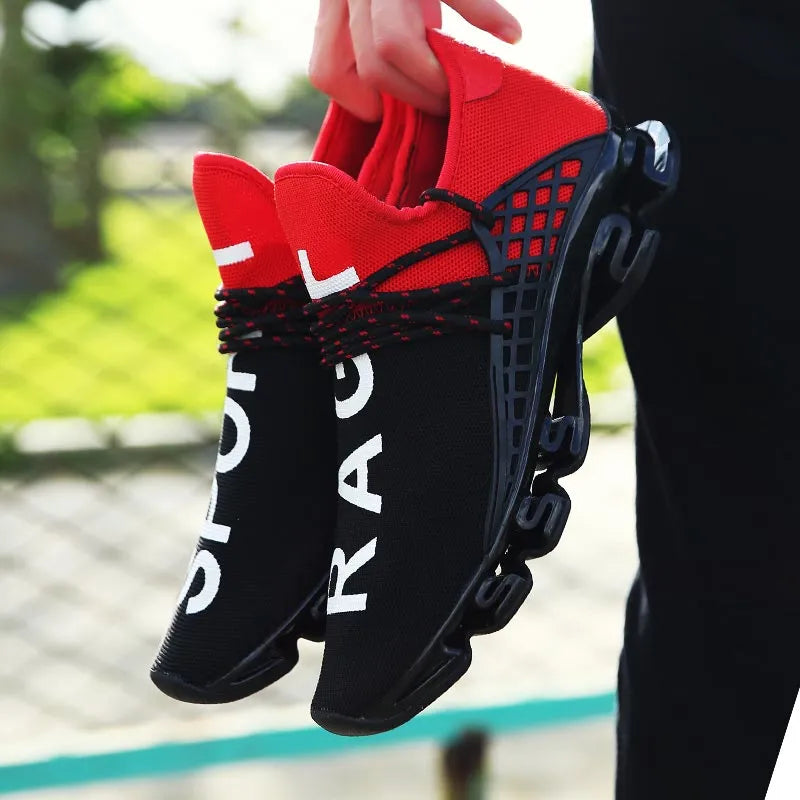 Large Size Summer Damping Women's Running Shoes Men Sport Sneakers Woman Sports Shoes Women Black Red Kids Trainers Gym - Sellinashop