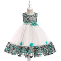 Summer Kids Girl Dress Embroidery Flower Girls Birthday Party Dresses Children Princess Prom Costums Formal Clothes 3 8 Years - Sellinashop