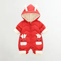 New born Baby Girl clothes Winter Snowsuit Plus Velvet Thick Baby Boys Jumpsuit 0-3 Years Romper boy Overalls Toddler Coat - Sellinashop