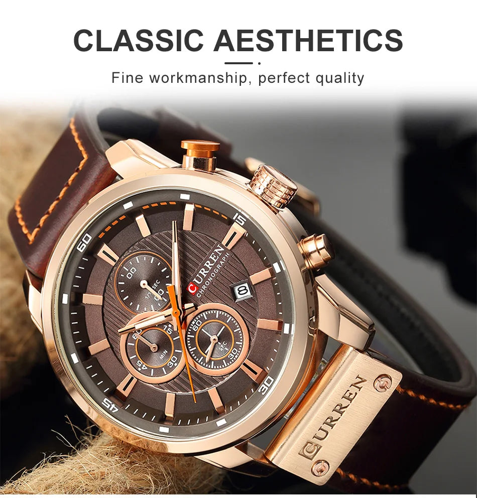 Top Brand Luxury Chronograph Quartz Watch Men Sports Watches Military Army Male Wrist Watch - Sellinashop