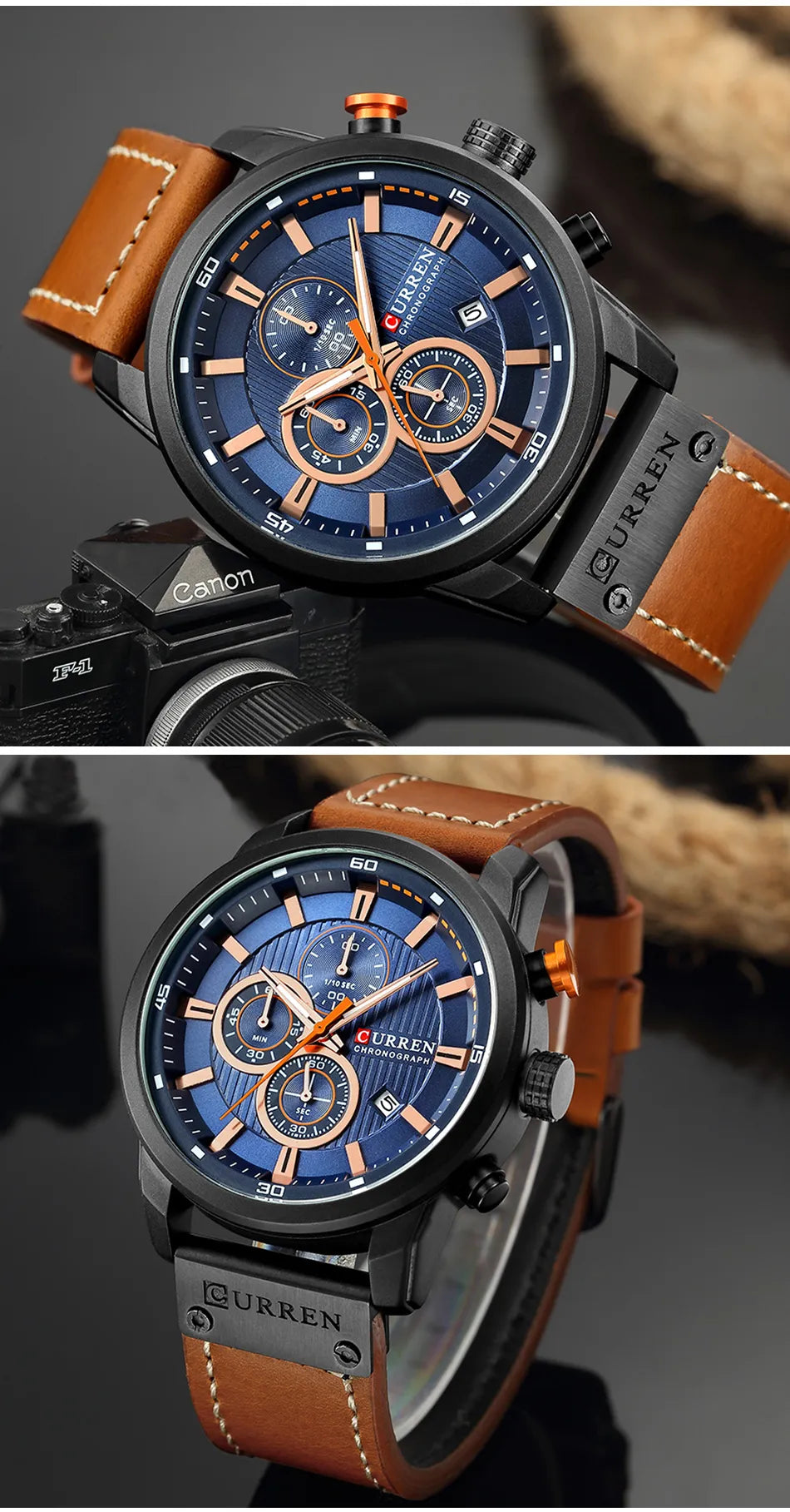 Top Brand Luxury Chronograph Quartz Watch Men Sports Watches Military Army Male Wrist Watch - Sellinashop