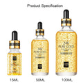 24K Gold Hyaluronic Acid Nicotinamide Face Serum Replenishment Moisturize Shrink Pore Brighten Skin Care Firming Facial Essence - Sellinashop