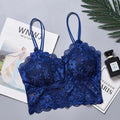 New Arrivals Women Push Up Wireless Sexy Lace Bra Crop Top Elastic Bralette Underwear Lingerie Full Cup - Sellinashop