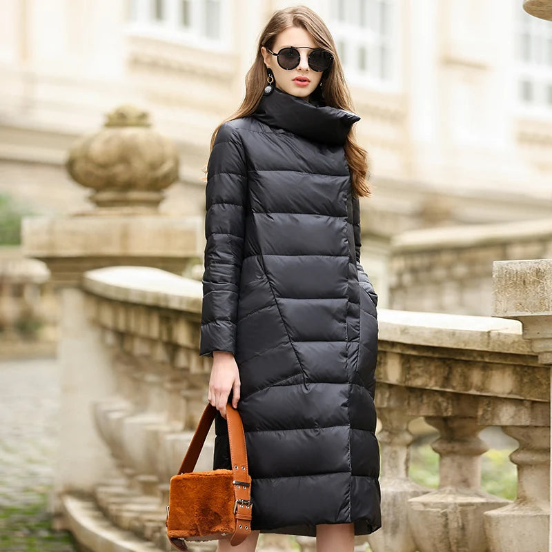 Women's Jacket Coats Turtleneck Long