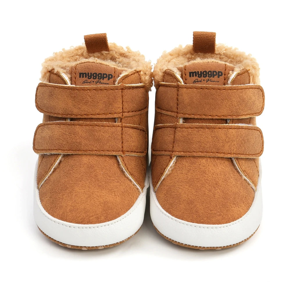 Baby Shoes Boy and Girl Winter Warm Infant Snow Boots Fleece Soft Bottom Shoe New born Indoor Sneakers Toddler First Walkers - Sellinashop