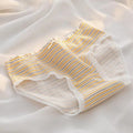 M-XL Women's Cotton Underwear Girls' Cute Flower Briefs Mid Waist Seamless Underpants Sexy Lace Panties Female Lingerie - Sellinashop
