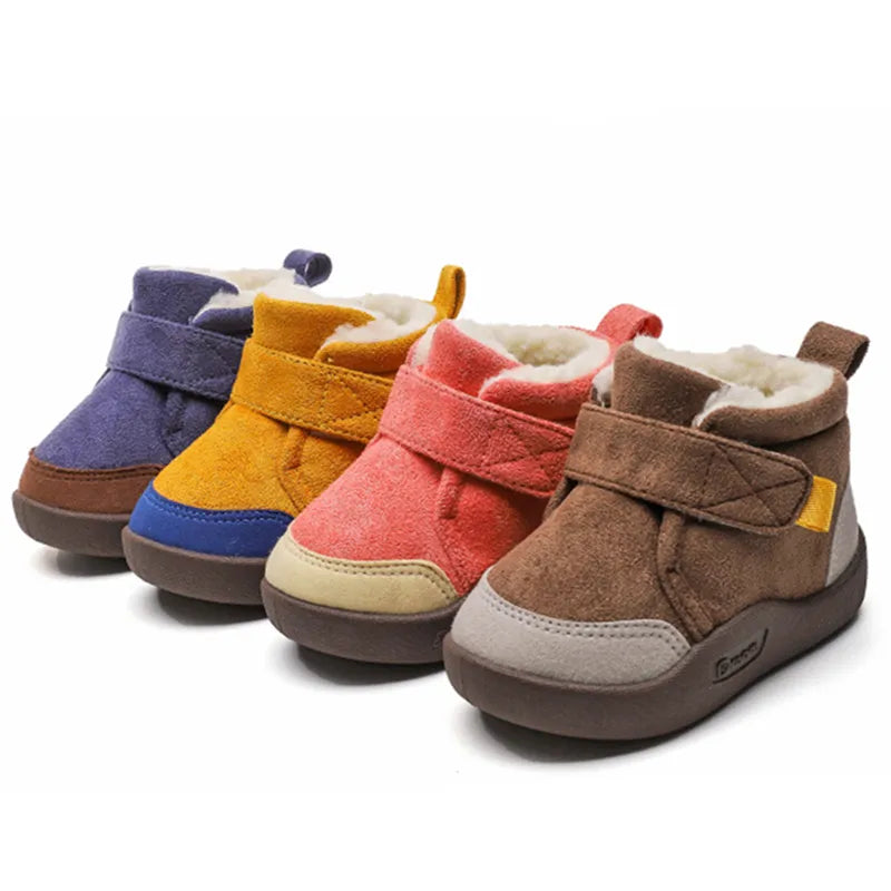 Toddler Baby Boots Winter Boys Girl Warm Baby Snow Boots Plush Soft Bottom Infant Shoes Newborn Baby Outdoor Sneakers Kids Shoes - Sellinashop
