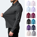 Plus Size 7XL 6XL High Elasticity Seamless Spandex Shirt Men - Sellinashop