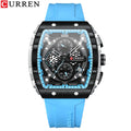 Top Brand Men's Watches Luxury Square Quartz Wristwatch Waterproof Luminous Chronograph Watch for Men Date Clock - Sellinashop