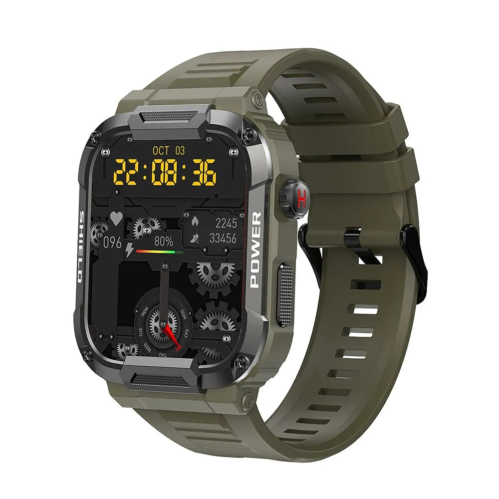 Outdoor Military Smart Watch Men Bluetooth Call Smartwatch For Xiaomi Android IOS Ip68 Waterproof Ftiness Watch - Sellinashop