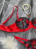 Fancy Lingerie Floral Lace Bra Set Bilizna Luxury Well-Looking Underwear Sexy Erotic Fairy Fine Lace Exotic Sets - Sellinashop