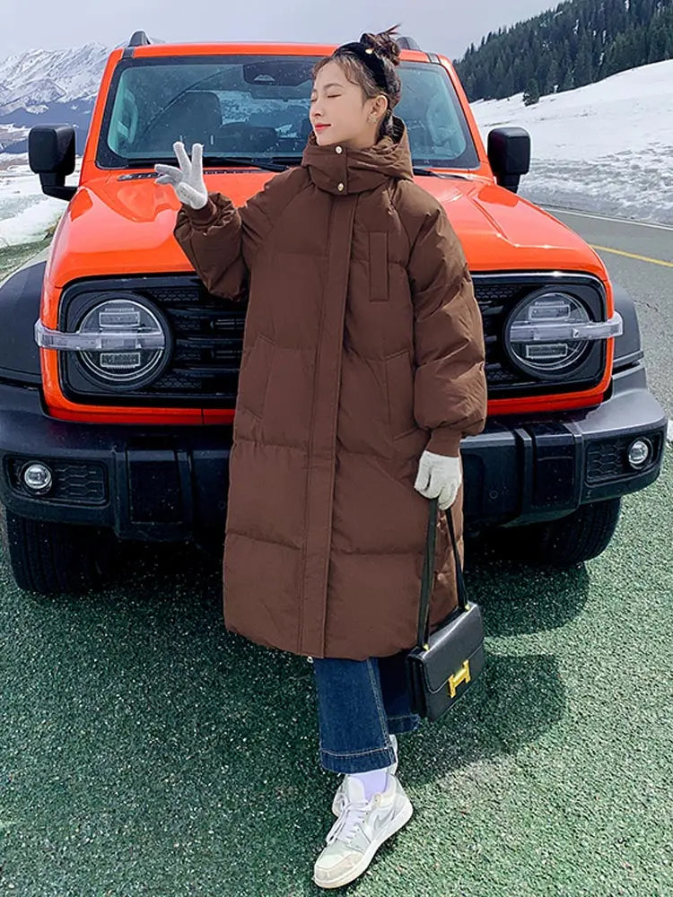 Thicken Warm Female, Snow Wear Coat. Padded Loose Clothes