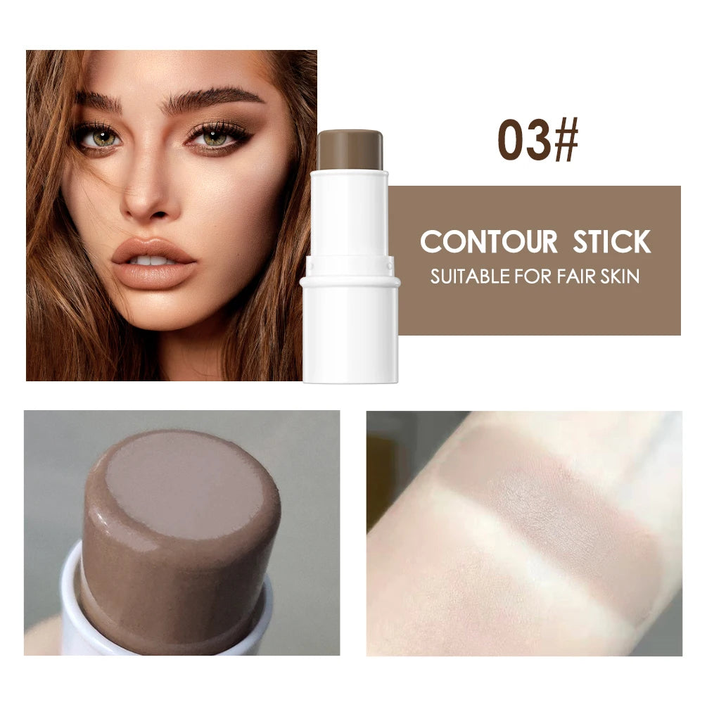 Face Makeup Bronzer Stick Cream Rouge Tint Contouring Makeup Cosmetic Highlighter Bronzer Pen Women Face Illuminator 7.2g - Sellinashop