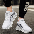 Fashion Running Shoes Men Flame Printed Sneakers Knit Athletic Sports Blade Cushioning Jogging Trainers Lightweight - Sellinashop