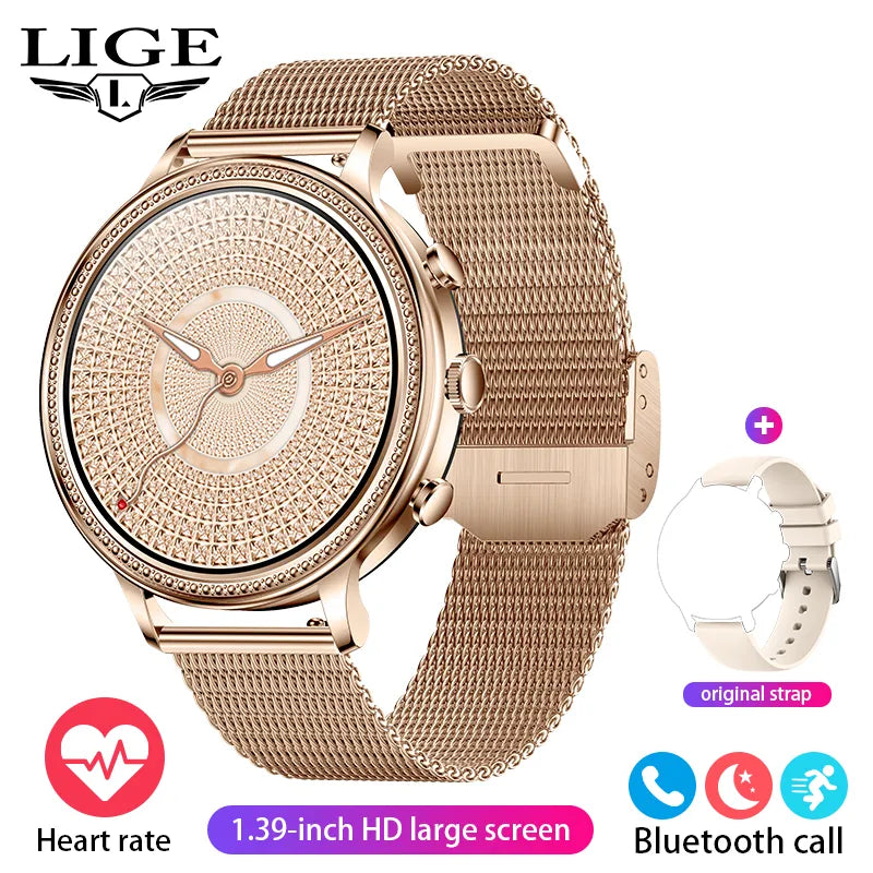 Luxury Smart Watches For Women Bluetooth Call Connected Phone Women Watch Health Monitor Sports Smartwatch 2023 Women Gift - Sellinashop