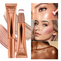 Cream Bronzer Contour Blusher Beauty Wand Highlighter Blush With Cushion Liquid Face Bronzer Wand Stick Applicator Makeup - Sellinashop