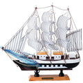 New Wooden Sailboat Model Office Living Room Decoration Crafts Nautical Decoration Creative Model Home Decoration Birthday Gift - Sellinashop