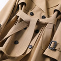 Fashion woman trench coat for women Double breasted lapel Winter long coat for women autumn belt New outerwear - Sellinashop
