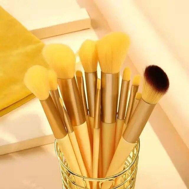 13pcs Soft Makeup Brushes Set Eyeliner Eye Shadow Brush Cosmetic Foundation Blush Powder Blending Beauty Makeup Tool Maquiagem - Sellinashop