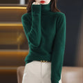Cashmere Sweater Women's High Neck Pullover