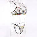 Sexy Lingerie Fancy Lace Set Woman 2 Pieces Transparent Women's Underwear Embroidery Erotic Beautiful Bra And Panty Set - Sellinashop