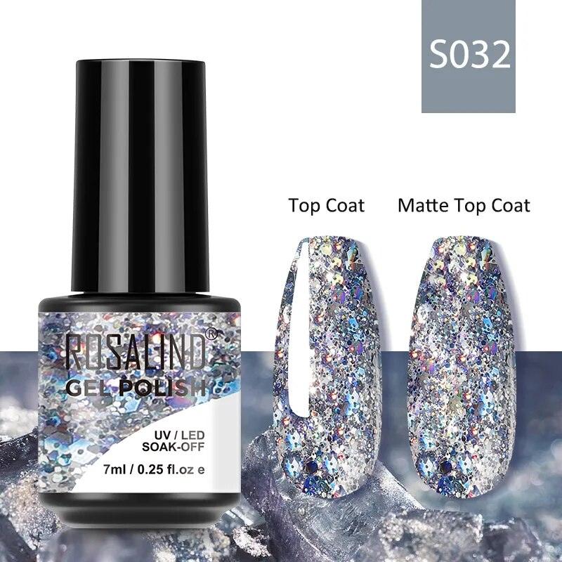 7ML Gel Nail Polish Colorful Glitter UV Nail Gel Vernis Semi Permanent Gel For Manicure Soak off Varnishes Nail Art - Sellinashop