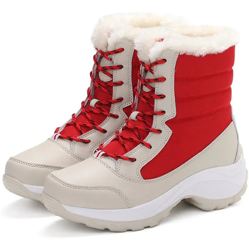 Women Boots Lightweight Ankle Boots Platform Shoes For Women Heels Winter . Keep Warm Snow Winter Shoes Female . - Sellinashop