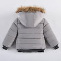 2-6 Years Autumn Winter Boys Jacket Warm Fur Collar Fashion Baby Girls Coat Hooded Zipper Outerwear Birthday Gift Kids Clothes - Sellinashop