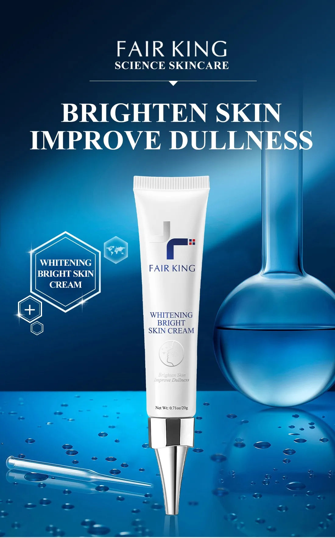 Dark Spot Corrector Skin Whitening Fade Cream Lightening Blemish Removal Serum Reduces Age Spots Freckles Face Cream 20g - Sellinashop