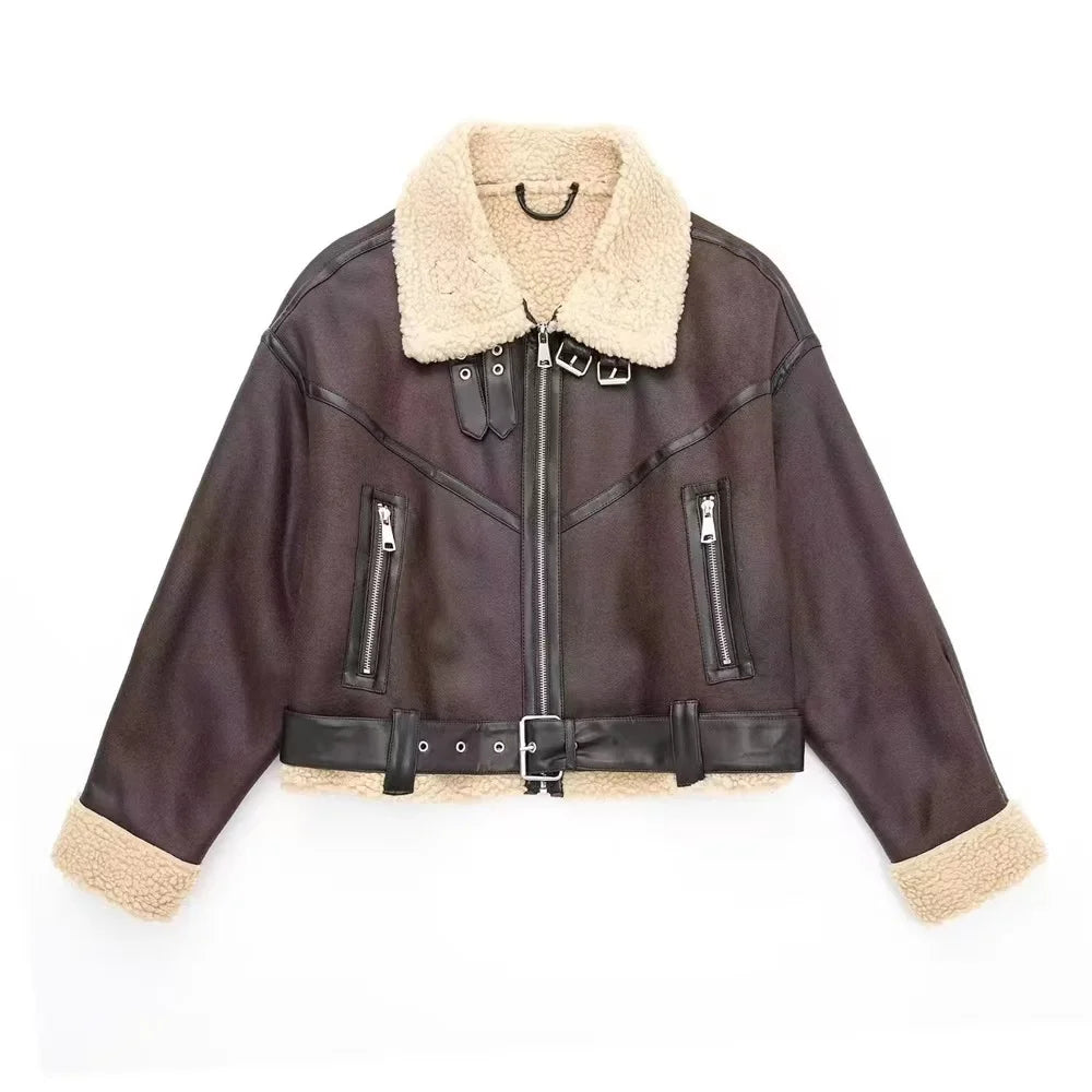 Autumn/Winter New Women's Wear New Fashion Casual Versatile Double sided Short Jacket Coat - Sellinashop