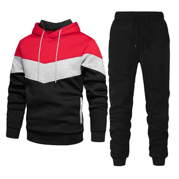 Men's Sportswear Fashion Casual Spring And Autumn Combination with Hoodie Pants Two-piece Suit - Sellinashop