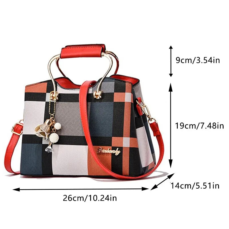 Fashion Handbag Crossbody Bags for Women Faux Leather Bag Adjustable Strap Top Handle Bag Large Capacity Shoulder Bags Totes - Sellinashop