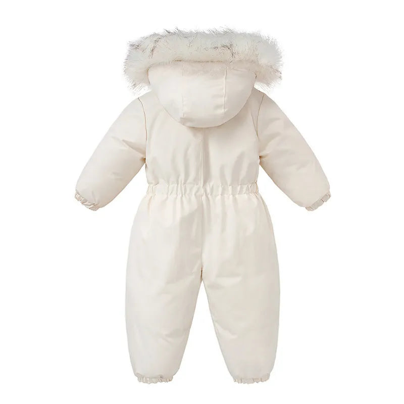 -30 degree Winter Ski Suit Plus Velvet Baby Jumpsuit Boy Overalls Warm Kids toddler girl Clothes Children Clothing coat overcoat - Sellinashop
