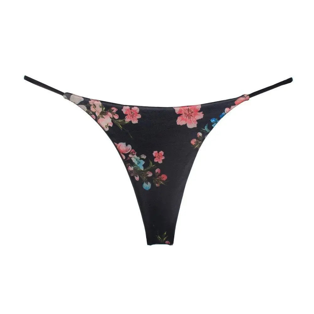 Floral Embroidered Sexy Briefs Low Waist G-String Seduction Thin Women Underwear Seamless Sexy Hollow Out Panties Thong Lingerie - Sellinashop