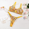 Sexy Lingerie Fancy Lace Set Woman 2 Pieces Transparent Women's Underwear Embroidery Erotic Beautiful Bra And Panty Set - Sellinashop