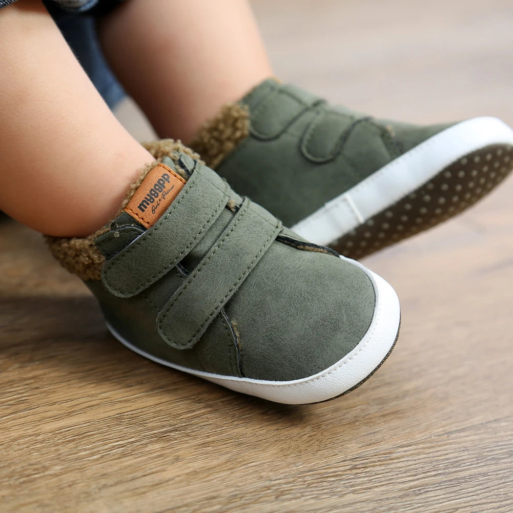 Baby Shoes Boy and Girl Winter Warm Infant Snow Boots Fleece Soft Bottom Shoe New born Indoor Sneakers Toddler First Walkers - Sellinashop