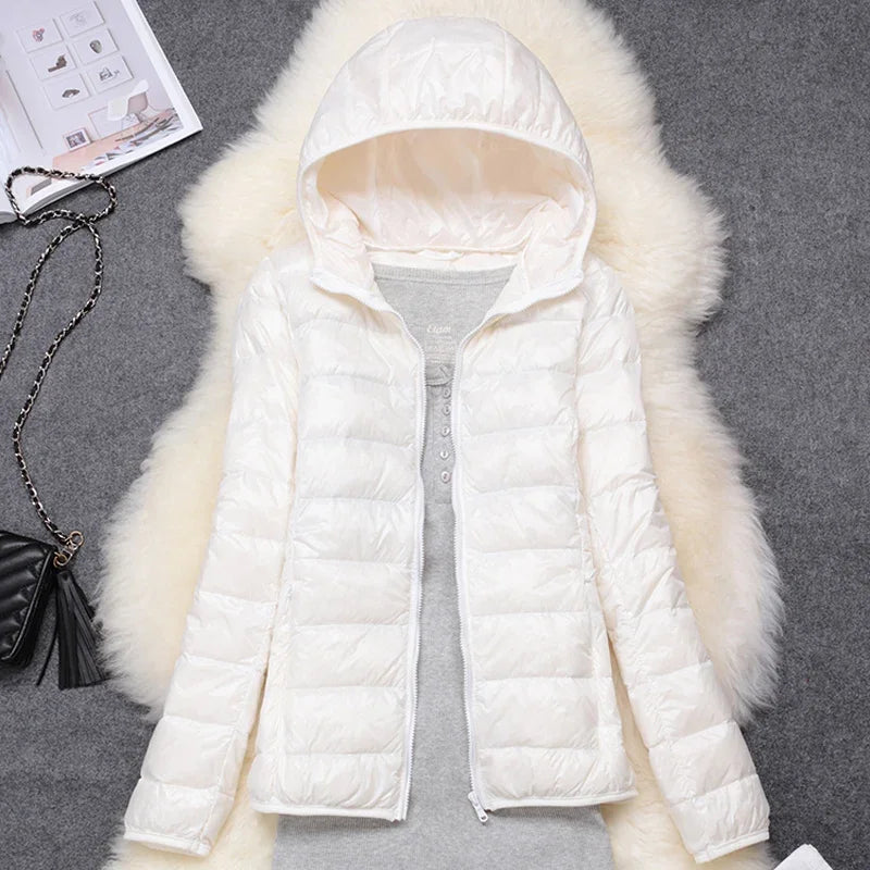 Puffer Jacket. 15 Colors . Plus Size 5XL 6XL 7XL . New Spring Autumn Female Ultra Lightweight Packable Hooded Down Coats