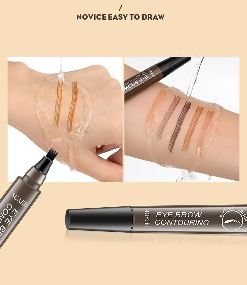 4 Point Eyebrow Pencil Maquillajes Para Mujer Waterproof Liquid Eyebrow Pen Makeup Long Lasting Cosmetic Microblade Brow Pencil - Sellinashop