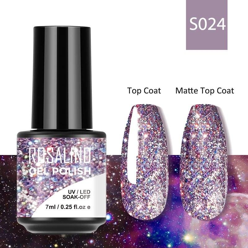 7ML Gel Nail Polish Colorful Glitter UV Nail Gel Vernis Semi Permanent Gel For Manicure Soak off Varnishes Nail Art - Sellinashop